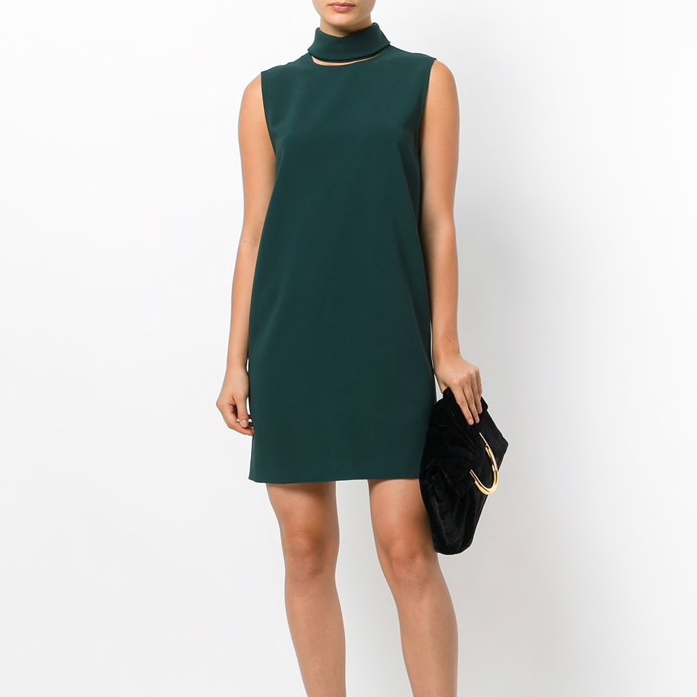 Theory Slit Collar Dress